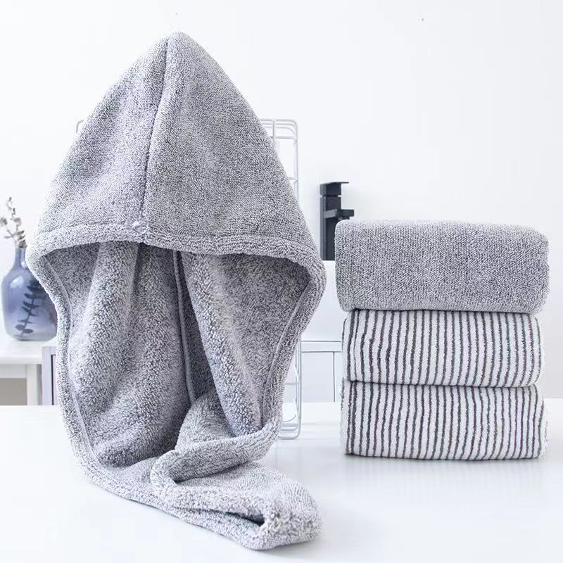 Bamboo Charcoal Hair Towel for Fast, Soft, Drying Hair