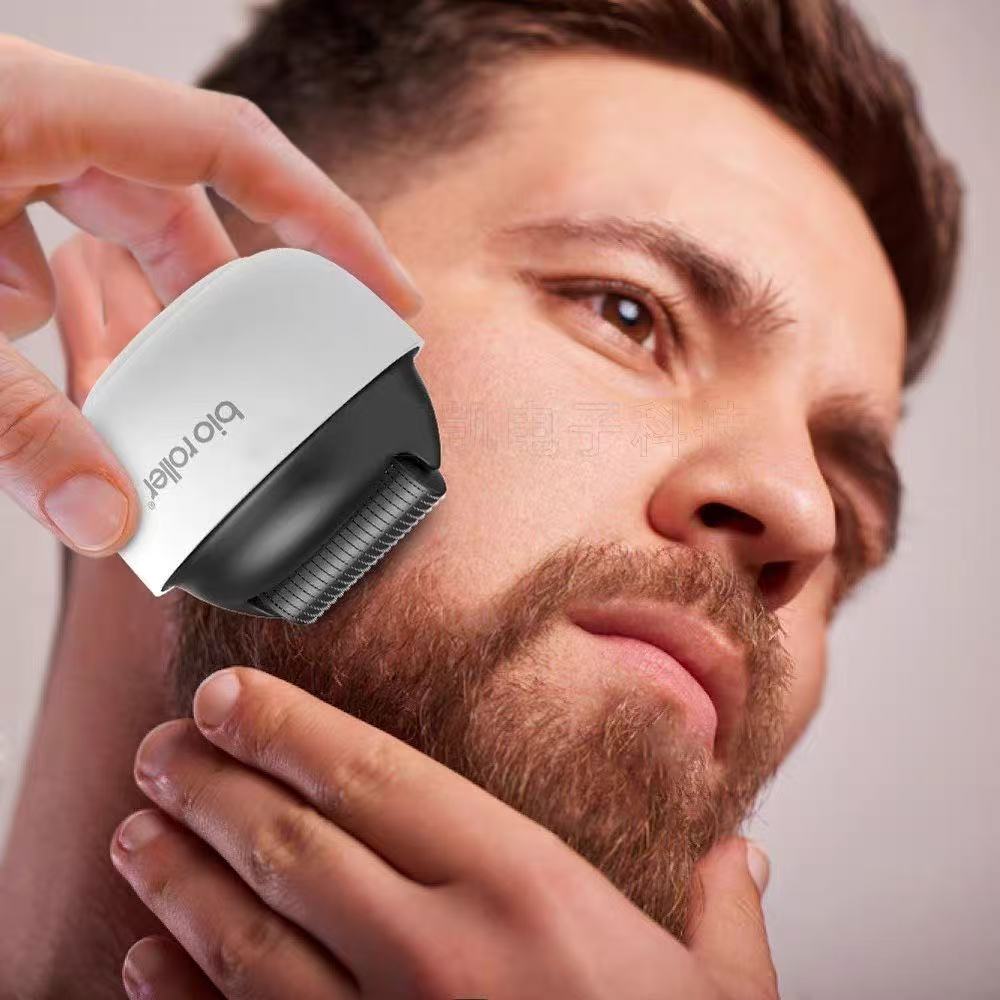 Portable Microneedle Beard Roller to Boost Hair Growth