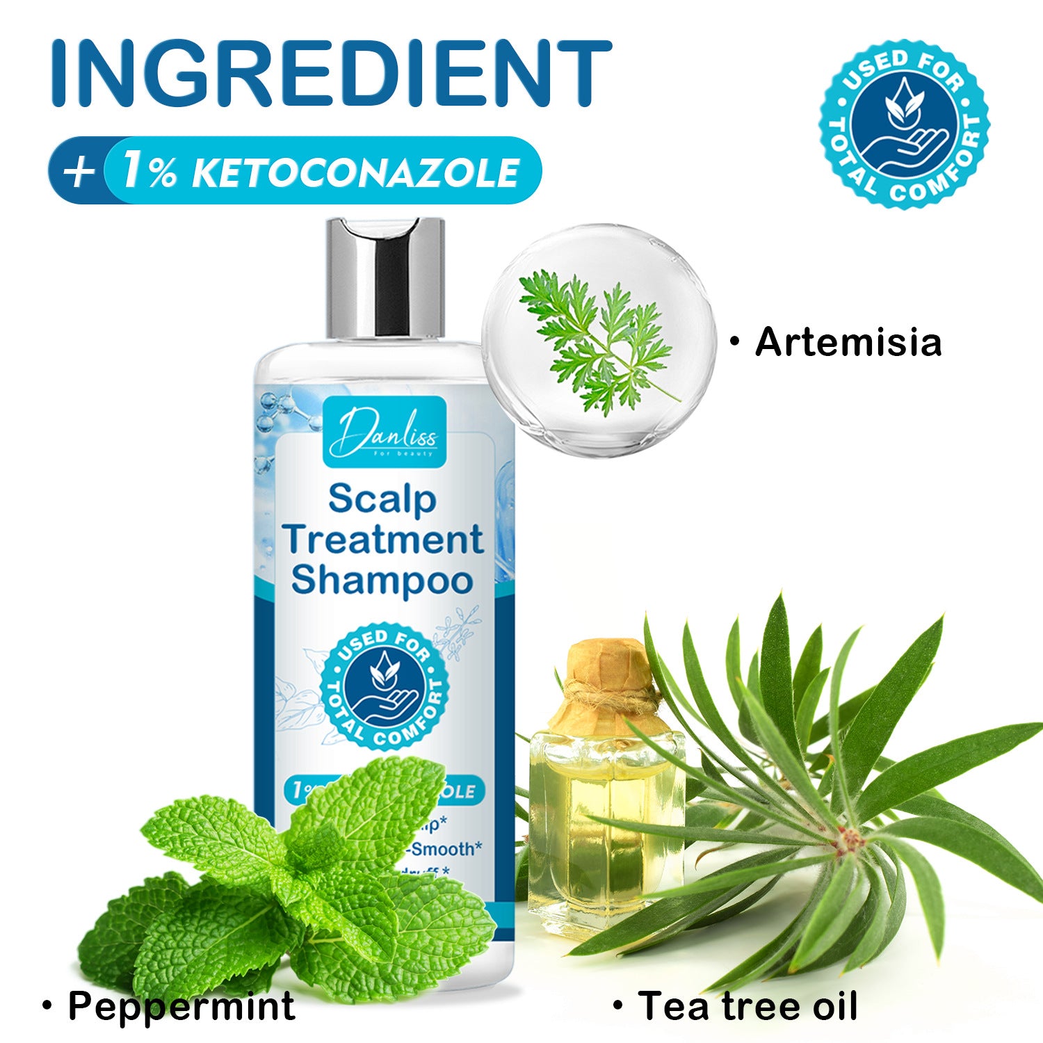 Soothing Scalp And Hair, Lightweight And Strong Hair Texture, Anti Itch And Dandruff Shampoo