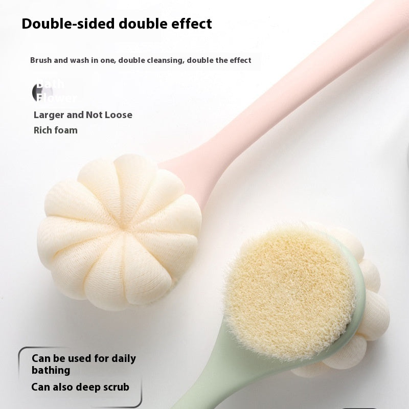 Long Handle Bath Brush Soft Fur Two-in-one Bath Brush Bath Brush