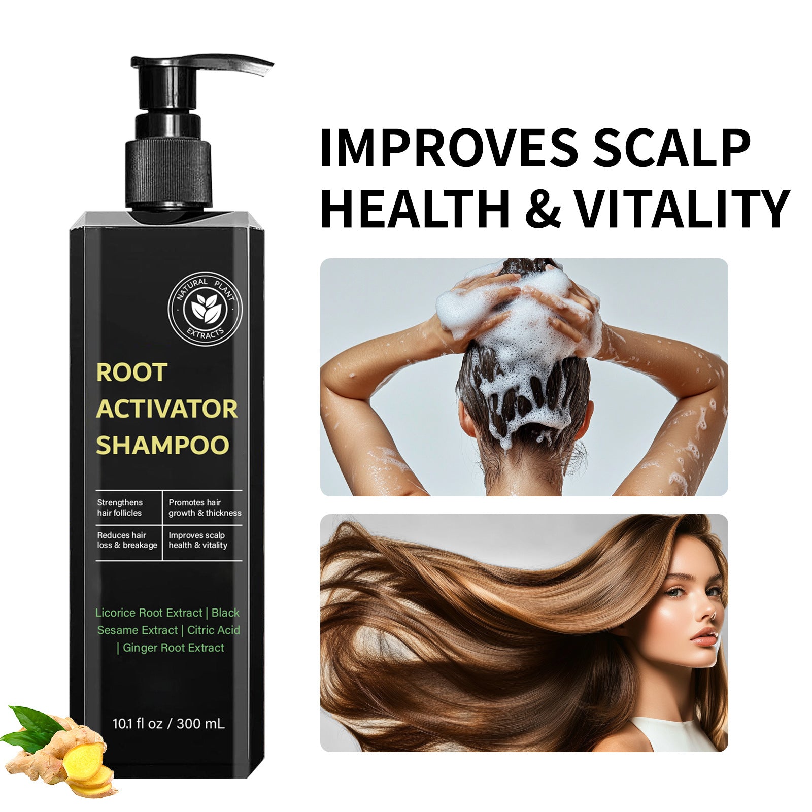 Cleansing Scalp Oil Control Anti-dandruff Nourishing Hair Root Shampoo