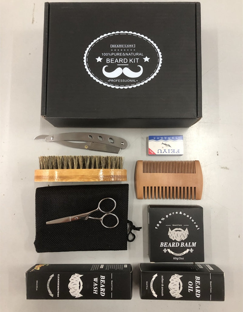 Beard Grooming Kit for Soft, Tamed, Well-Maintained Beard