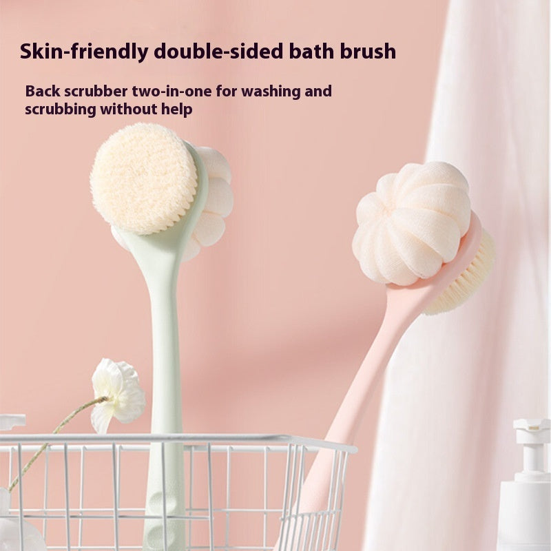 Long Handle Bath Brush Soft Fur Two-in-one Bath Brush Bath Brush