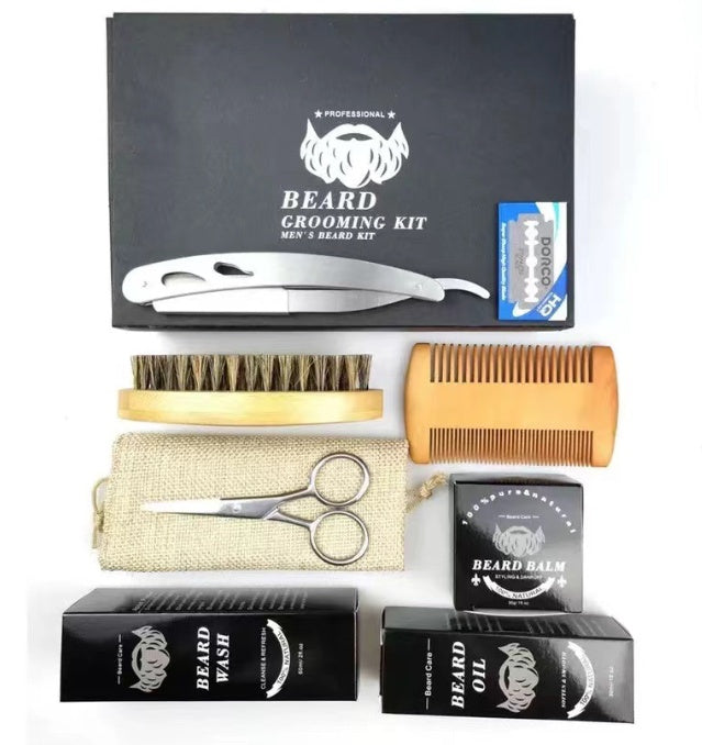Beard Grooming Kit for Soft, Tamed, Well-Maintained Beard
