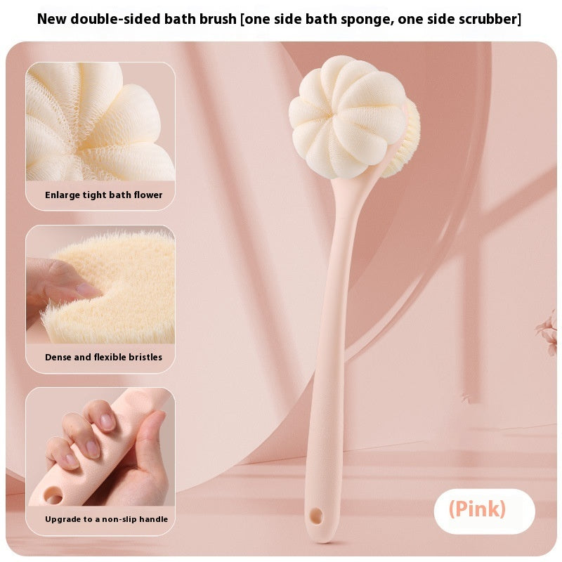 Long Handle Bath Brush Soft Fur Two-in-one Bath Brush Bath Brush