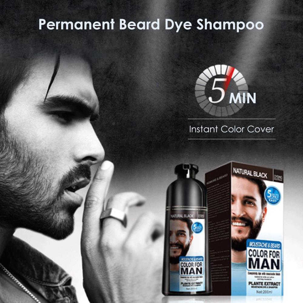 Natural Beard Dye Shampoo to Color and Refresh Facial Hair
