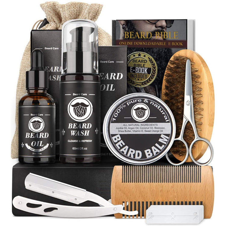 Beard Grooming Kit for Soft, Tamed, Well-Maintained Beard