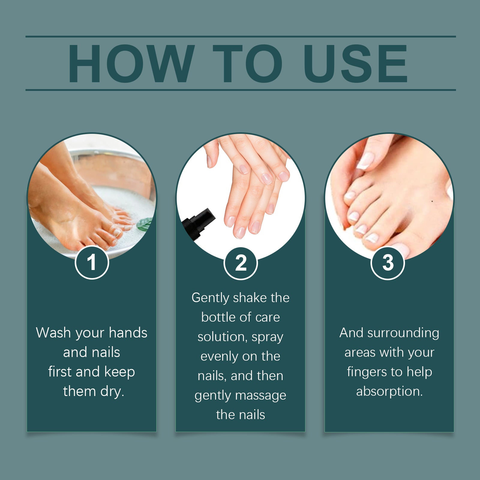 Ximonth Nail Care Spray Hand, Foot And Gray Nails Gentle Repair Bright Nails Soft Nails Moisturizing Treatment