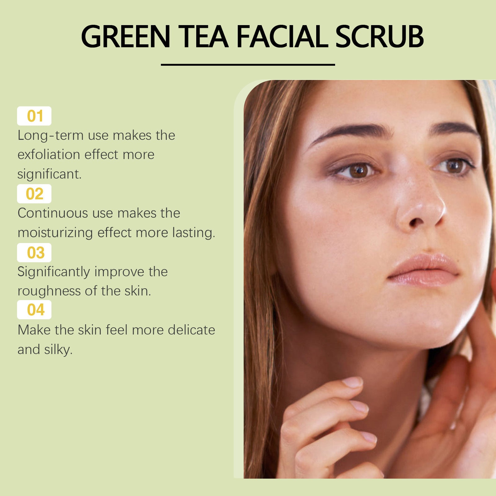 Green Tea Facial Scrub Cream