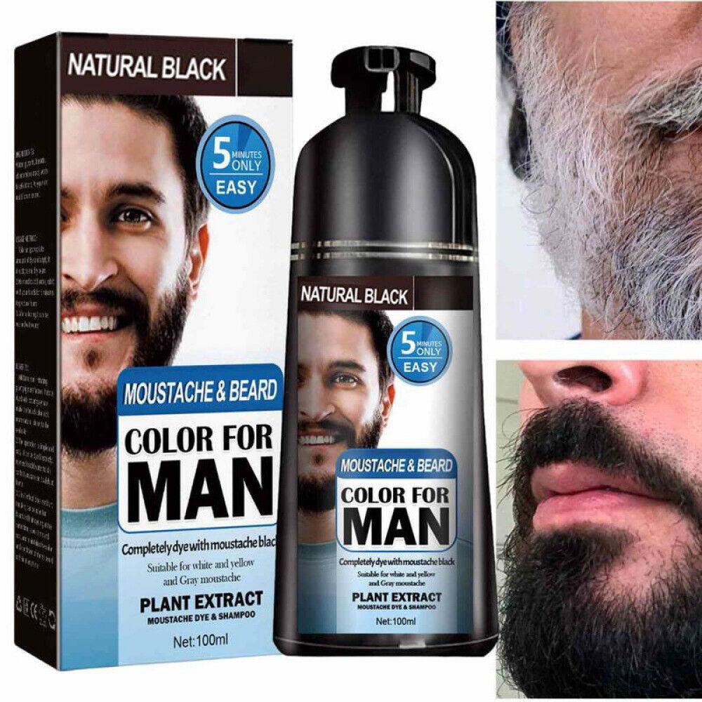 Natural Beard Dye Shampoo to Color and Refresh Facial Hair